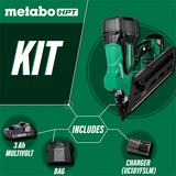 MetaboHPT 18V 3-1/2 Inch 30° Paper Strip Framing Nailer | Metabo HPT NR1890DCS