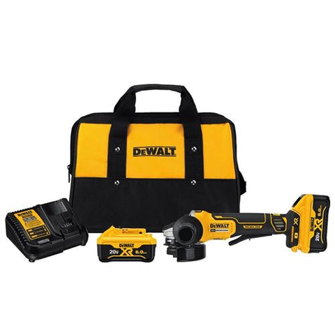 DeWalt 20V MAX* XR® 4.5 in. Paddle Switch Small Angle Grinder Kit with KICKBACK BREAK™ DCG413R2