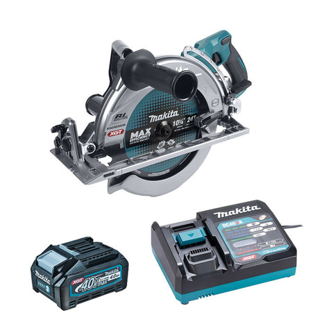 Makita 40V MAX XGT Li-Ion (4.0 Ah) 10-1/4in Rear-Handle Circular Saw with Brushless Motor and AWS Kit RS002GM101