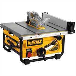 Factory Refurbished DeWalt 10" Compact Job Site Table Saw with Site-Pro Modular Guarding System DWE7480